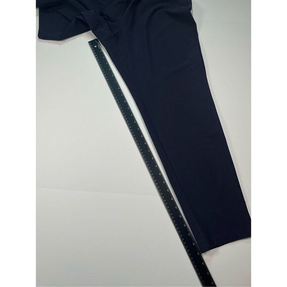 NEW Eileen Fisher Washable Stretch Crepe Pant Pull On Slim Fit Navy Size Large - Picture 7 of 8